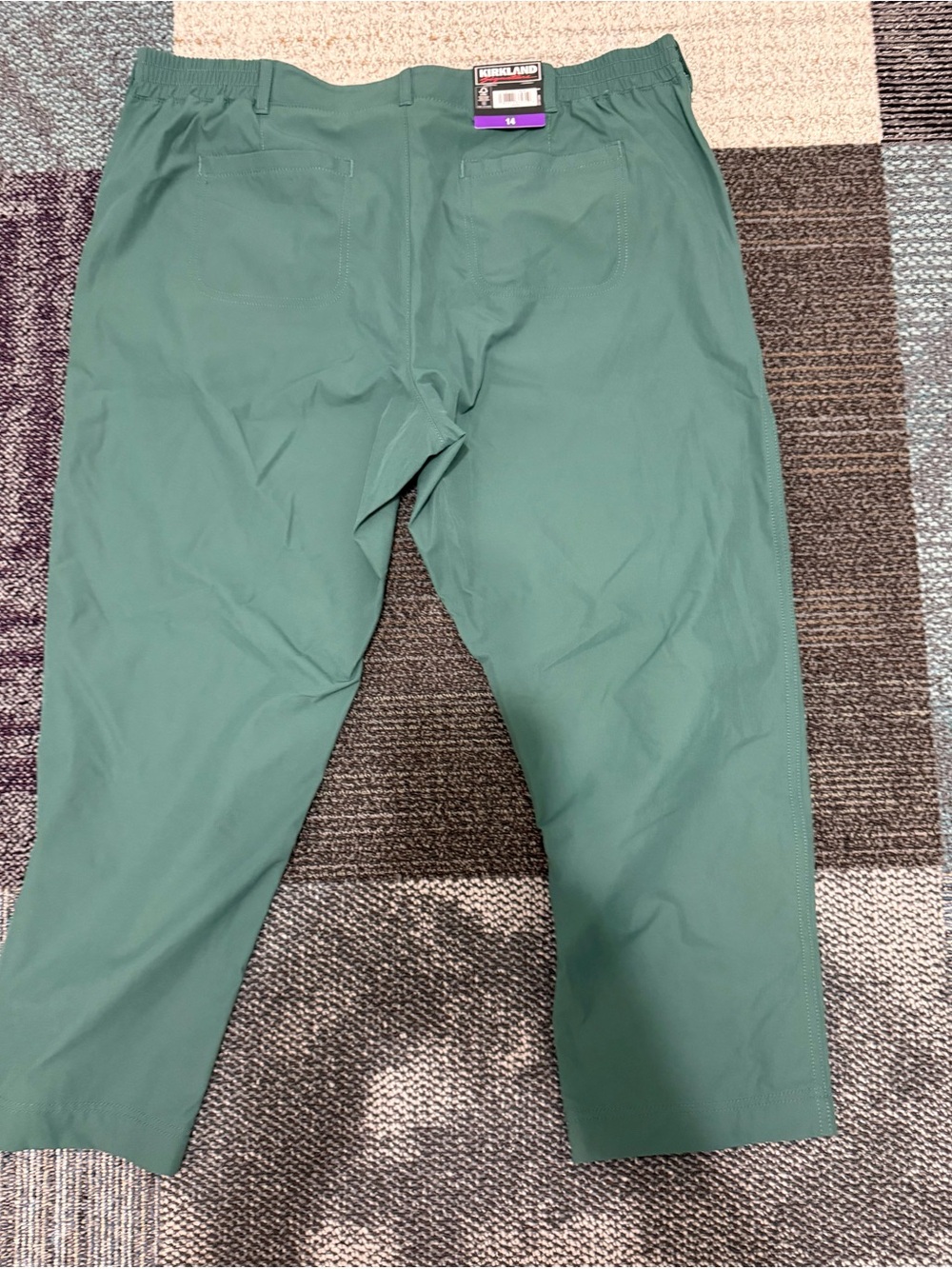 Kirklands Men's Green Straight-Leg m Pants - Picture 2 of 3